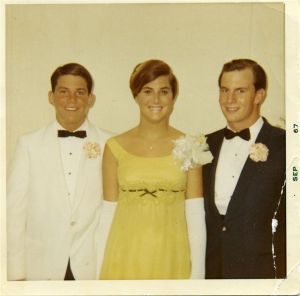 1967 Prom photo of "Potsie" (Anson Williams) with Karen Walker '68 and Scott Roberts '67.