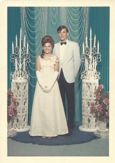 Judie's prom picture. Can anybody name her date?